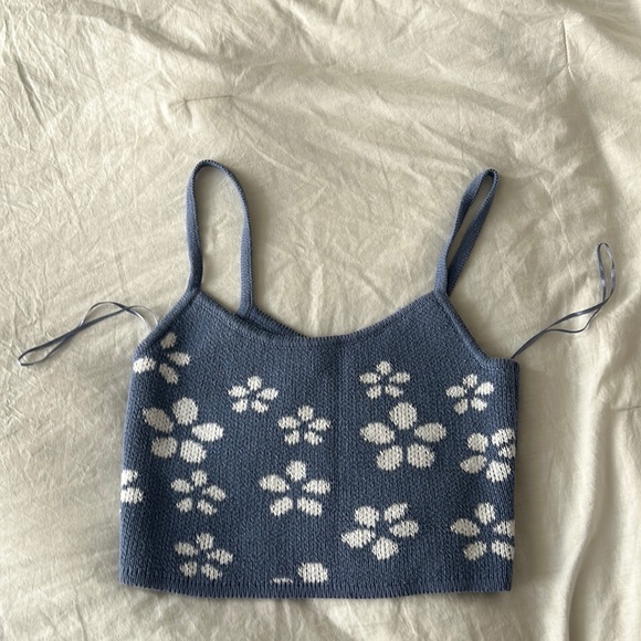 Sweater knit crop top - Picture 1 of 4